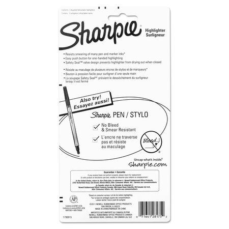 Sharpie Retractable Highlighters, Assorted Ink Colors, Chisel Tip, Assorted Barrel Colors, PK5 PK 28175PP